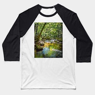 Late Summer Stream Baseball T-Shirt